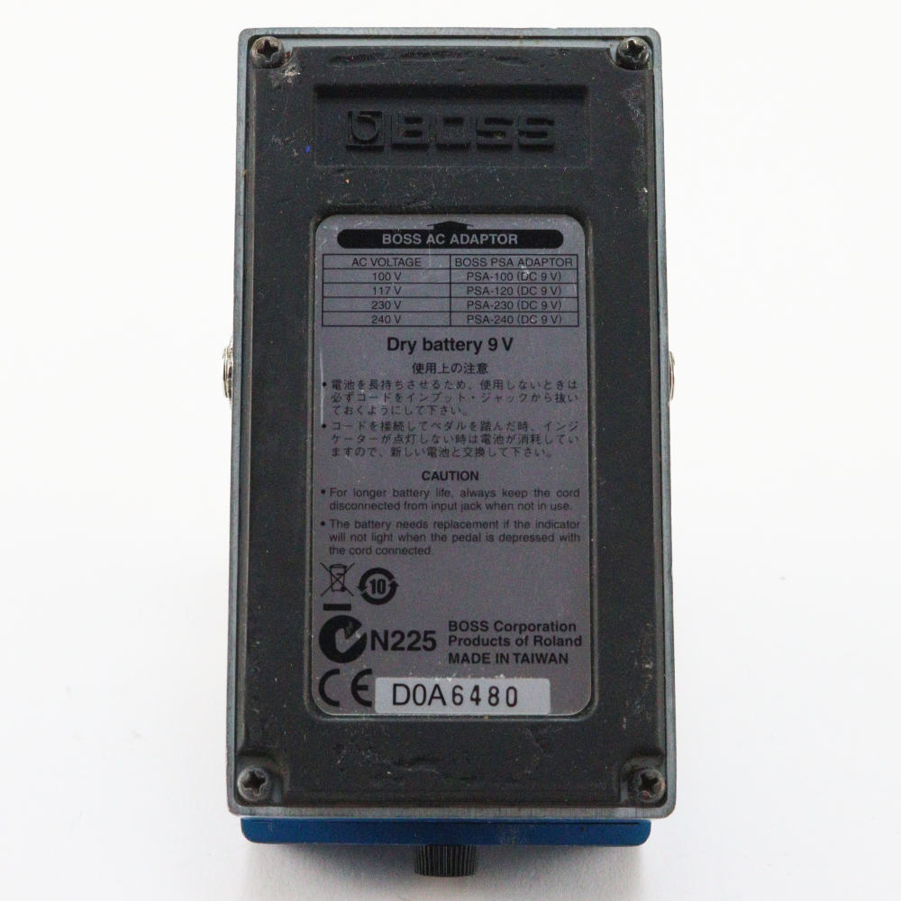 【中古】 ブルースドライバー エフェクター BOSS BD-2 Blues Driver ギターエフェクター オーバードライブ ブルドラ 本体画像 裏 