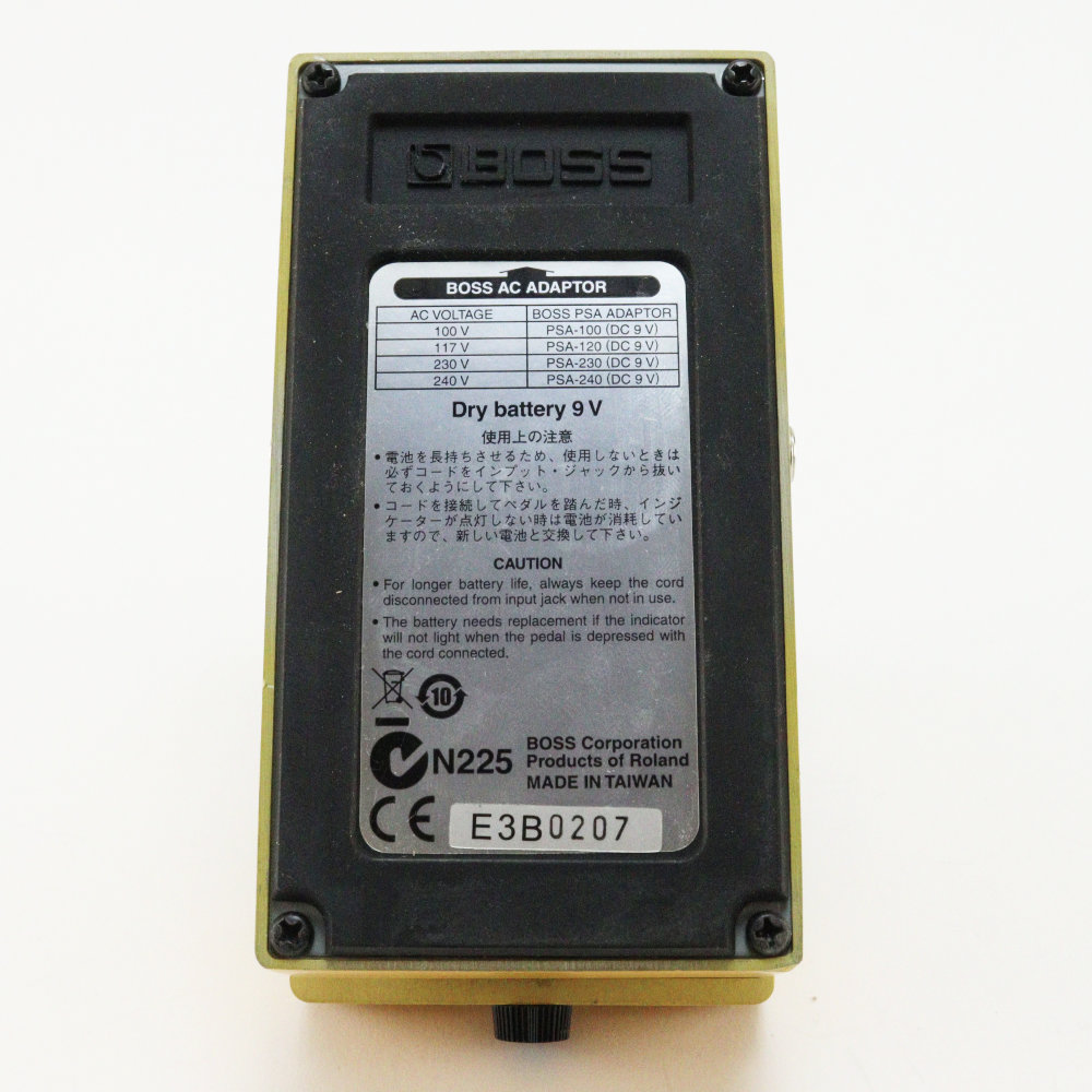 【中古】オーバードライブ ディストーション エフェクター BOSS OS-2 OverDrive Distortion ギターエフェクター 底面