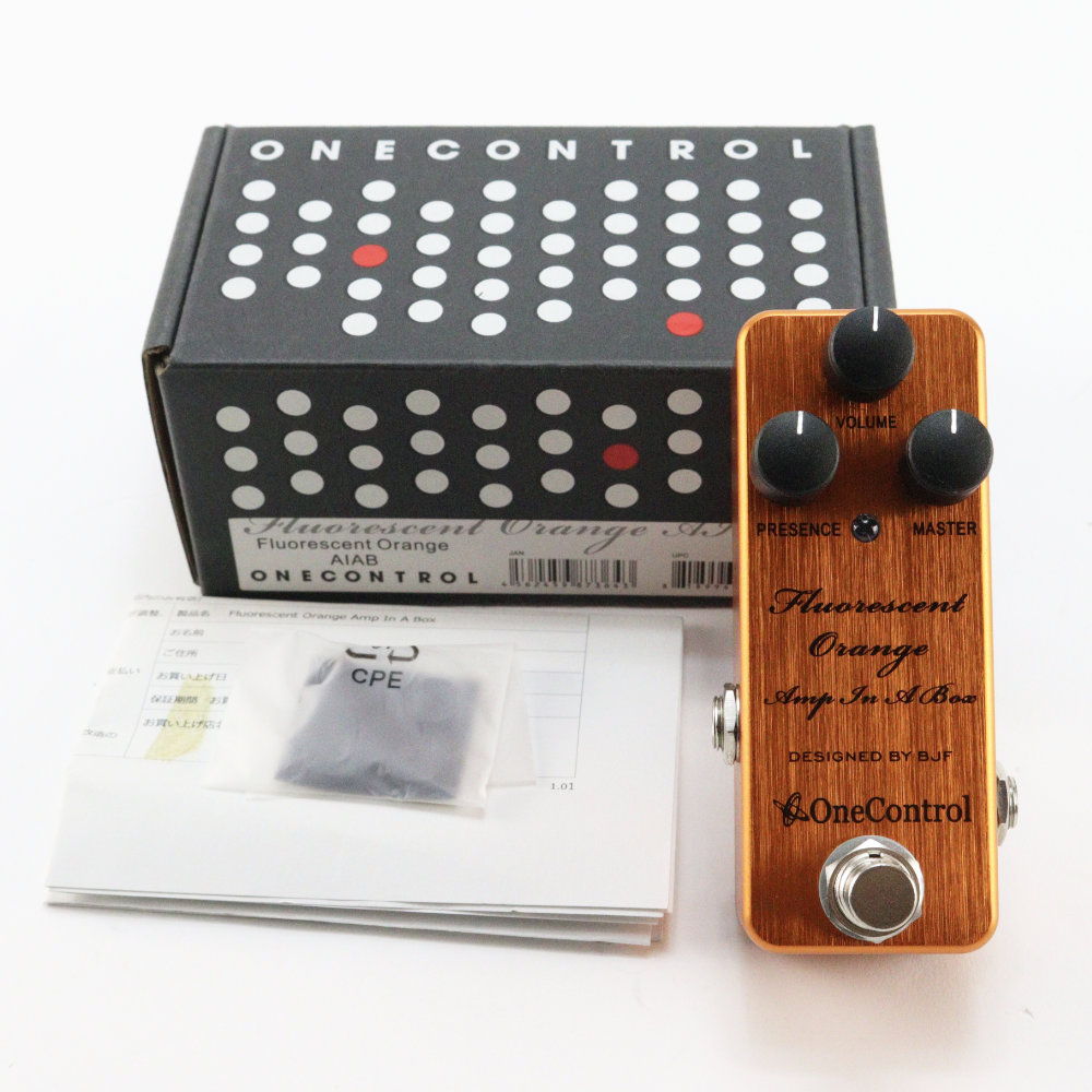 【中古】 One Control FLUORESCENT ORANGE AIAB Amp In A Box 旧デザイン オーバードライブ ギターエフェクター