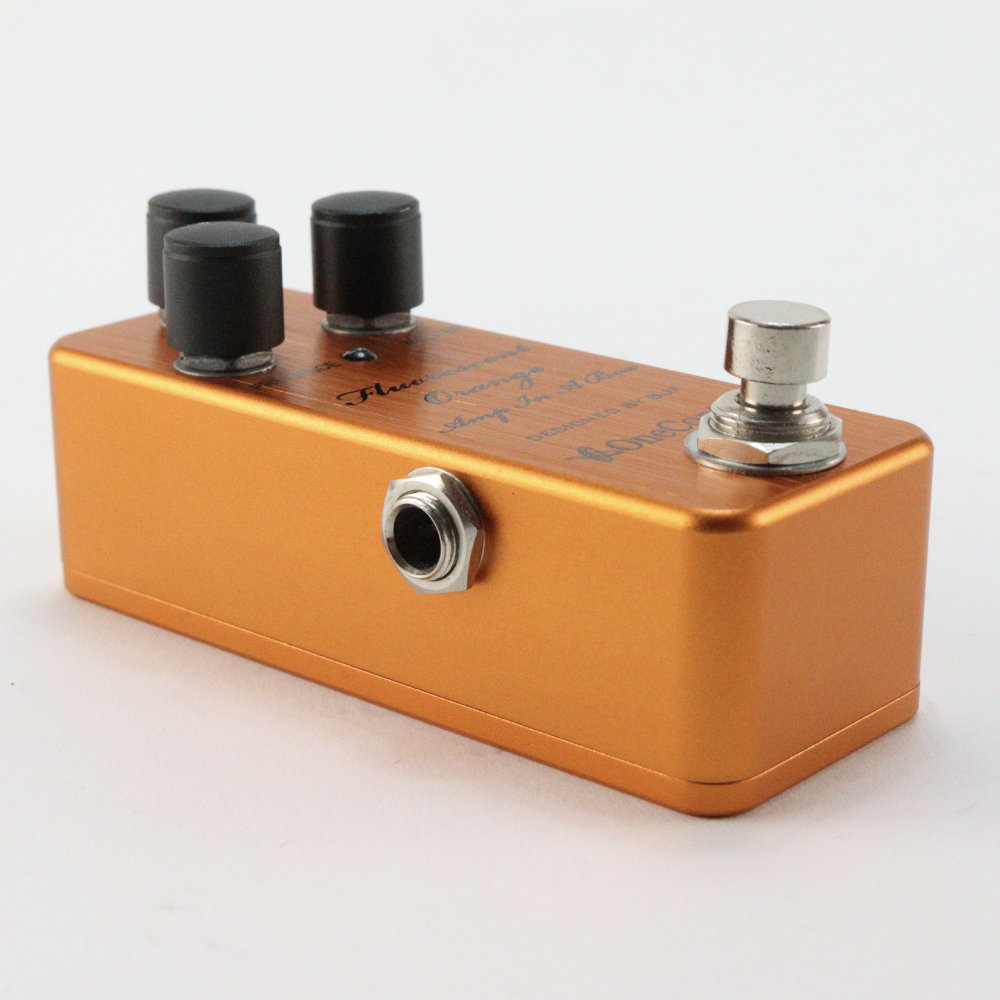 【中古】 One Control FLUORESCENT ORANGE AIAB Amp In A Box 旧デザイン オーバードライブ ギターエフェクター 側面