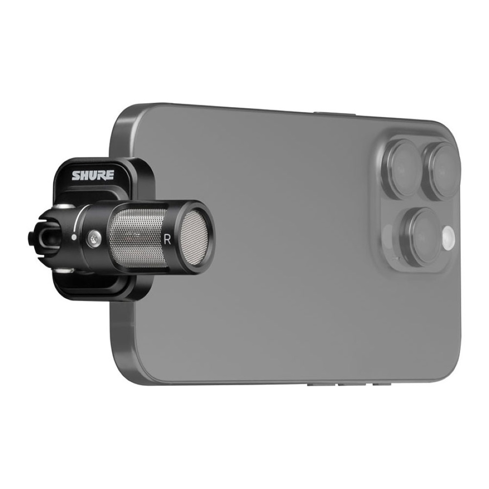 SHURE MV88 USB-C ステレオマイクロホン iOS Android 両対応 USB C端子でスマホに直接挿せるステレオマイク 使用イメージ