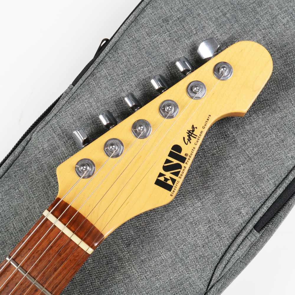 【中古】 ESP SNAPPER-CTM Quilted Maple Top スナッパー 2004年製 エレキギター See Thru Red Sunburst ヘッド画像