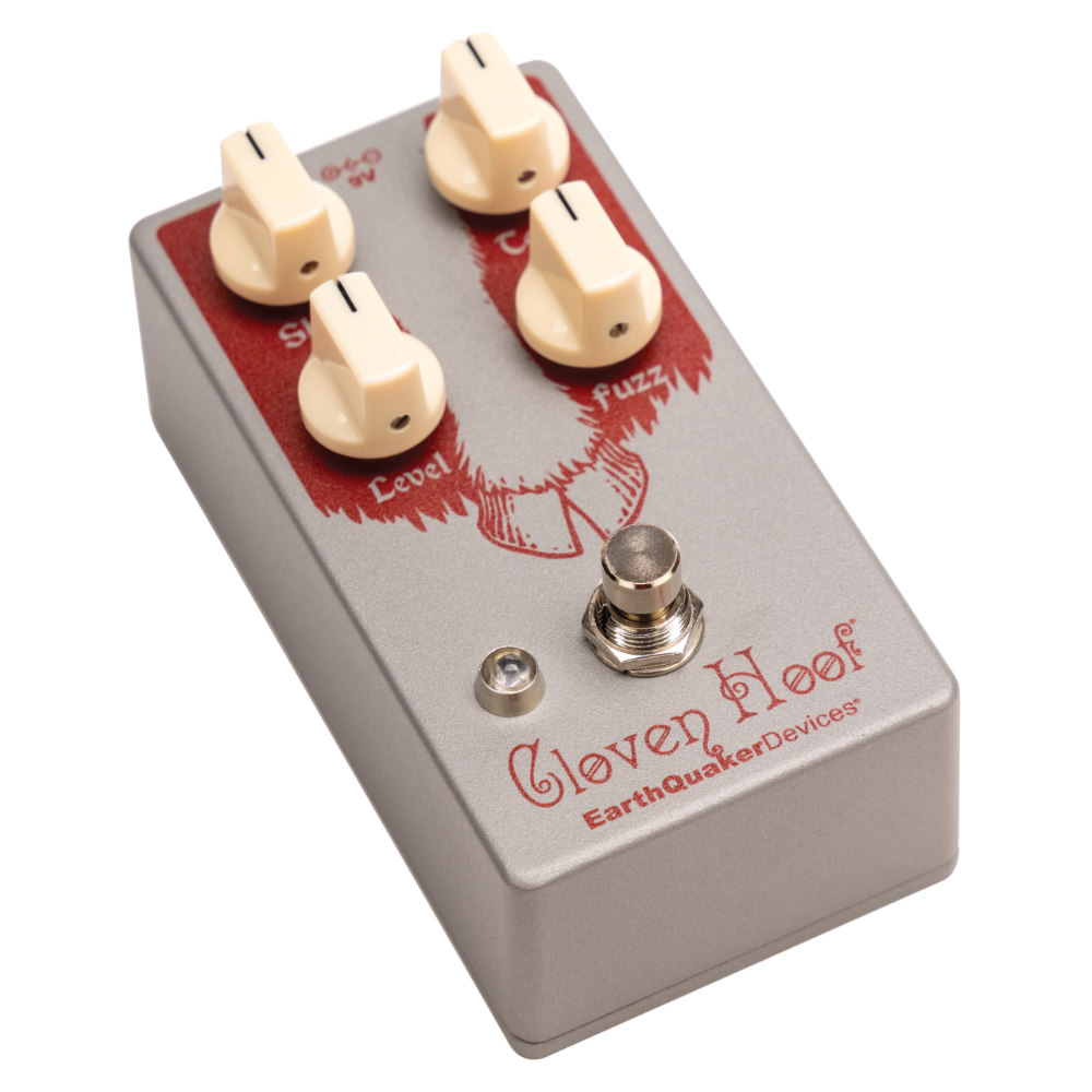 EarthQuaker Devices アースクエイカーデバイセス EQD Cloven Hoof シリコンファズ ギターエフェクター 本体画像 斜め 