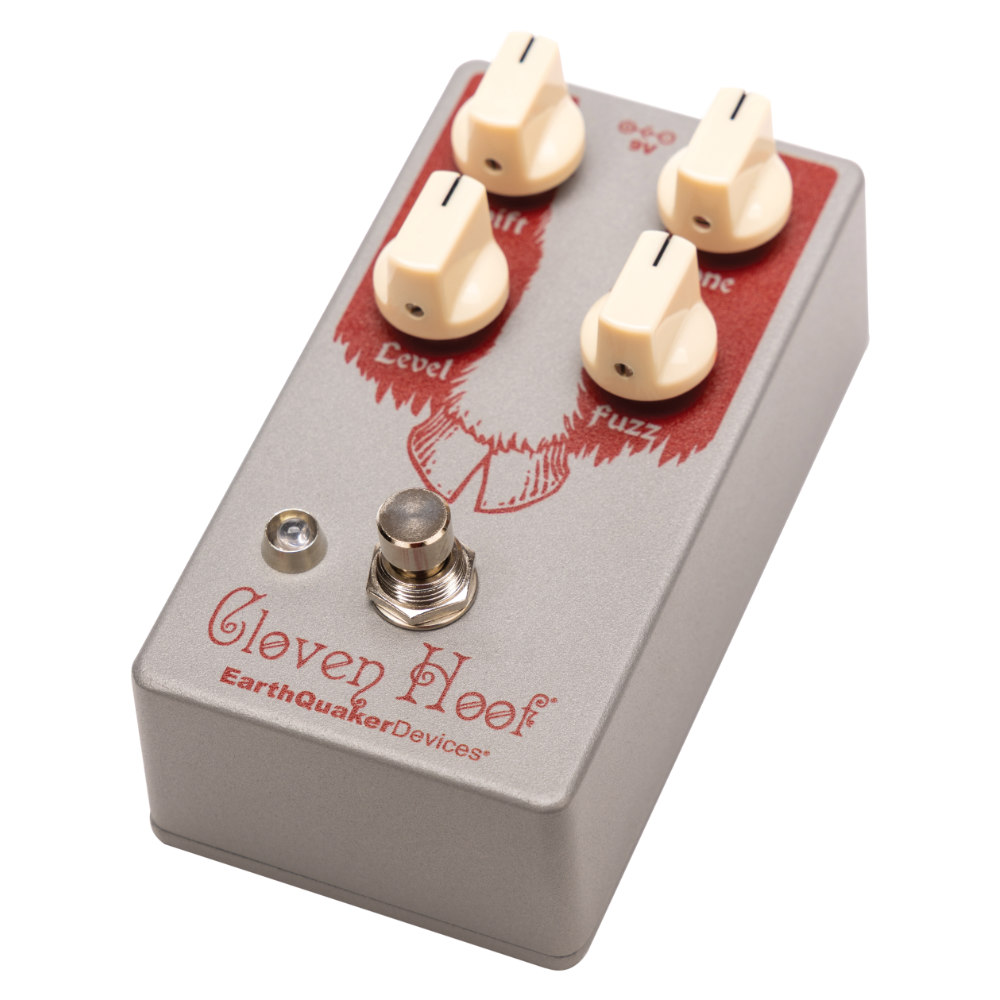 EarthQuaker Devices アースクエイカーデバイセス EQD Cloven Hoof シリコンファズ ギターエフェクター 本体画像 斜め 2