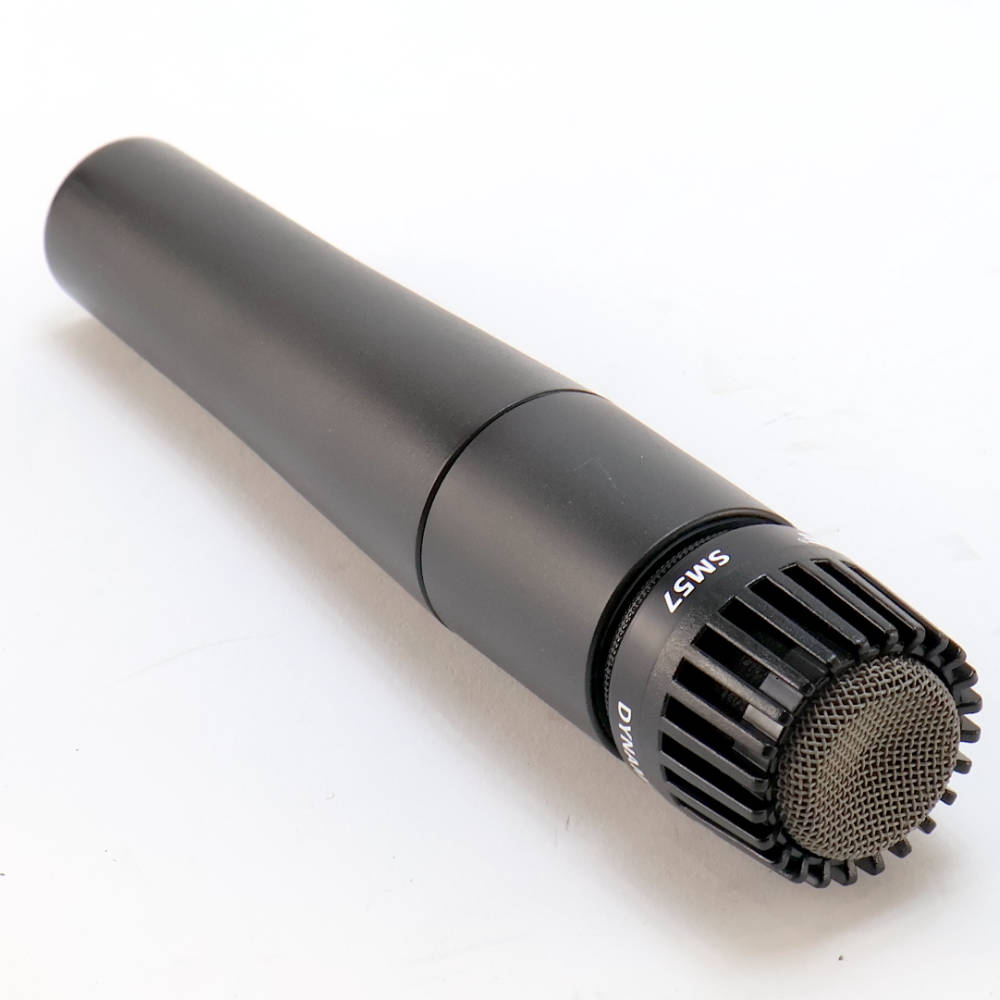 【中古】 マイク ダイナミックマイク 楽器用 SHURE SM57 シュアー 57 ゴーナナ シュア グリル側