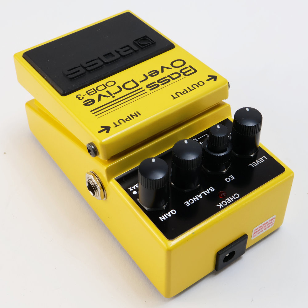 【中古】 ベースオーバードライブ エフェクター BOSS ODB-3 Bass OverDrive ベースエフェクター 本体画像 斜め 