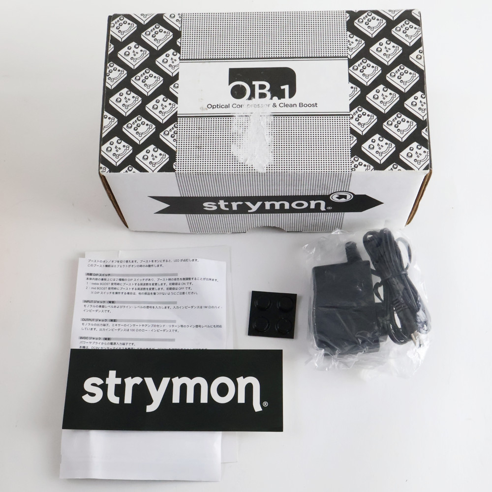 【中古】 コンプレッサー ブースター STRYMON OB.1 Optical Compressor & Clean Boost ストライモン ギターエフェクター 付属品