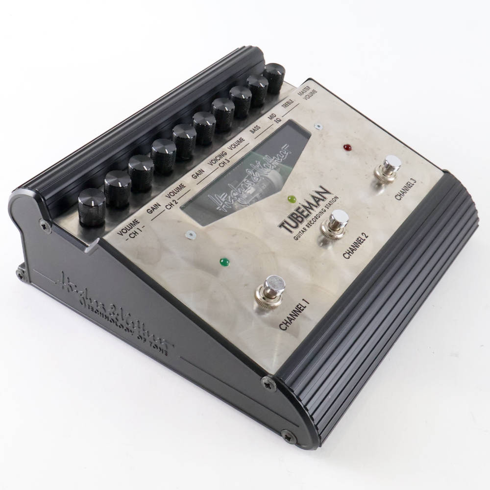 【中古】 エレキギター用ペダル型プリアンプ Hughes＆Kettner TUBEMAN ヒュースアンドケトナー プリアンプ 左サイド
