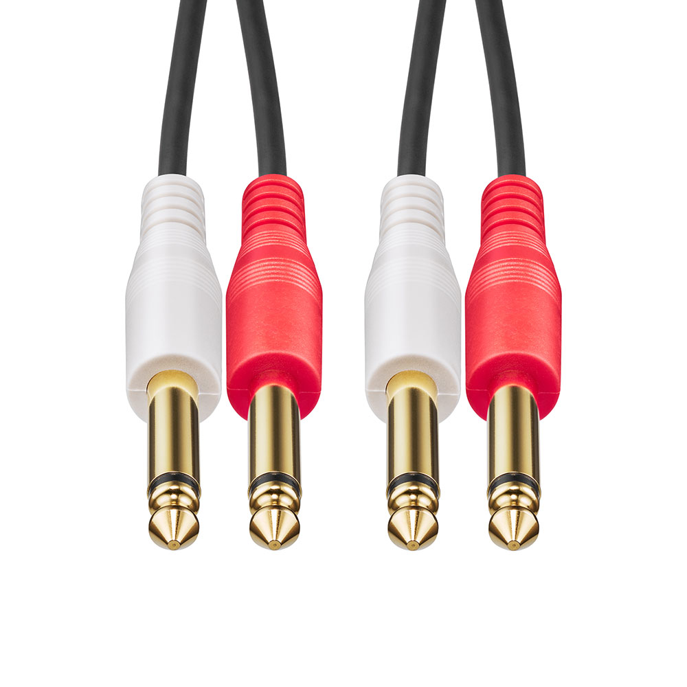 AUDIO-TECHNICA オーディオテクニカ AT-MI74/3.0 モノラルフォン×2-モノラルフォン×2 3.0m オーディオケーブル プラグ部