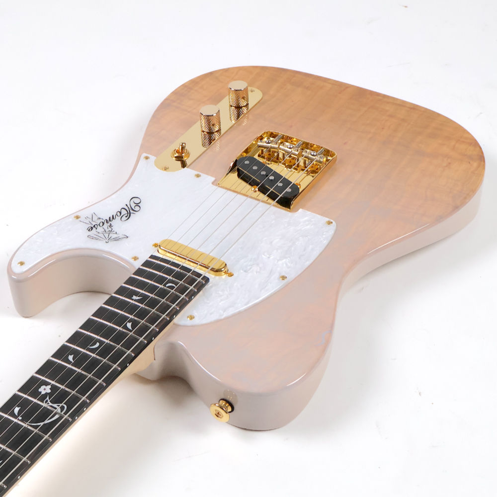 MOMOSE モモセ Limited Model MT-SKR 26/E EQS FZR-G WHITE PEARL ピックガード仕様 エレキギター カッタウェイ側