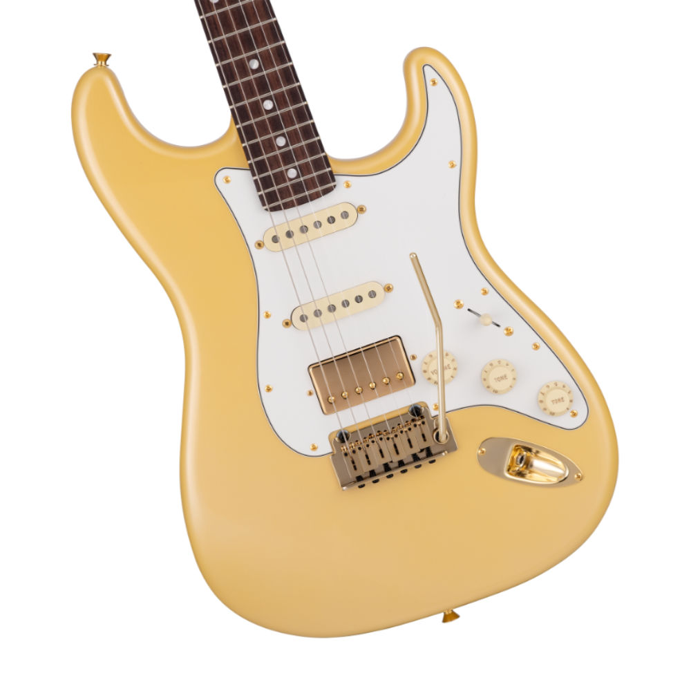 Fender フェンダー Erino Yumiki Stratocaster Rosewood Fingerboard Yellow Pearl エレキギター ピックアップ、コントロール、ブリッジ