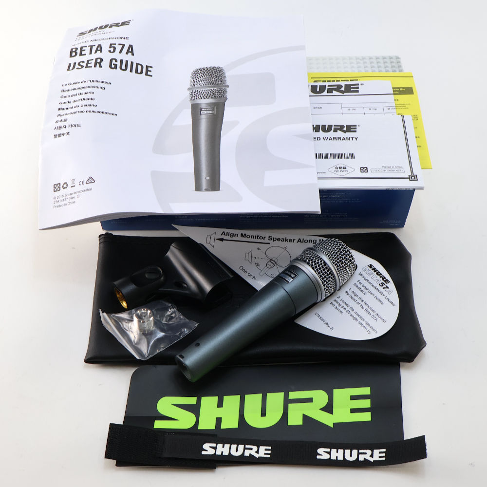 【中古】 SHURE BETA57A ボーカル/楽器両用 ダイナミックマイク 付属品