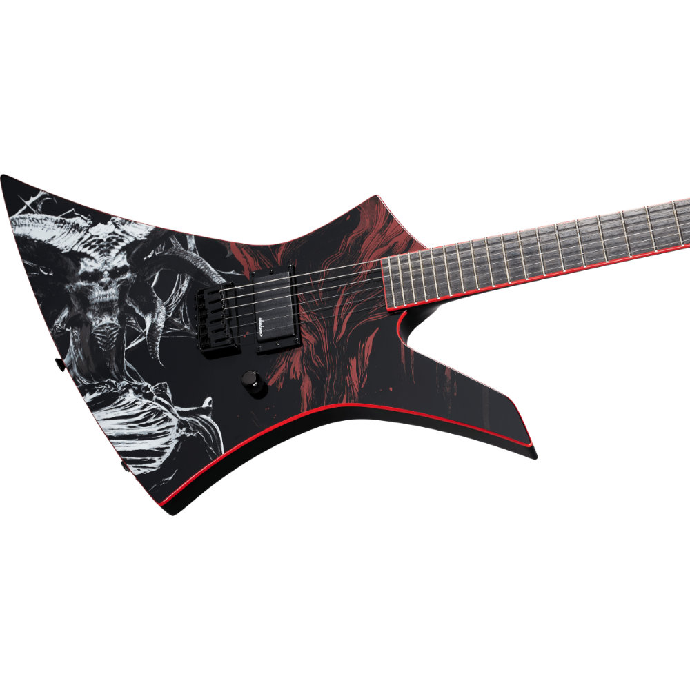Jackson ジャクソン X Series Limited Edition Kelly KE HT Diablo エレキギター ボディ斜めアングル画像