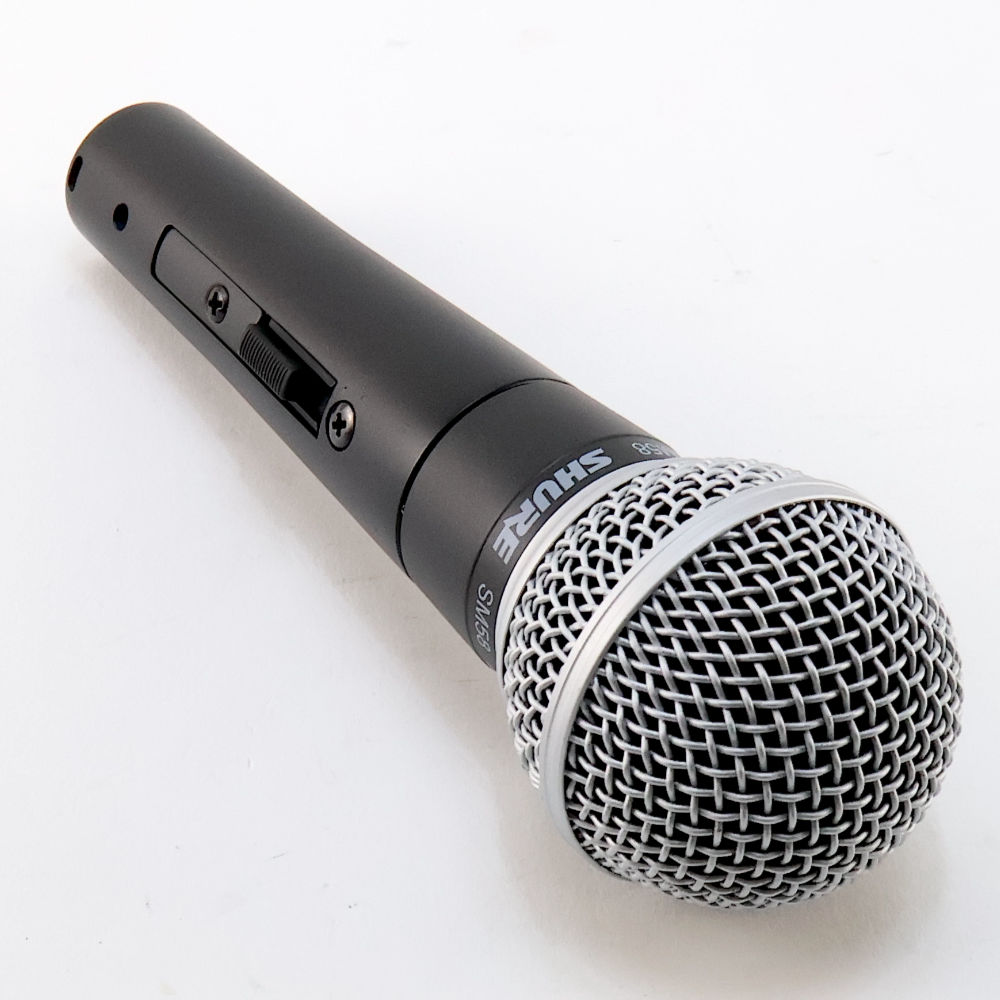 【中古】 マイク ダイナミックマイク SHURE SM58SE スイッチ付き シュアー 58 ゴッパ シュア グリル側