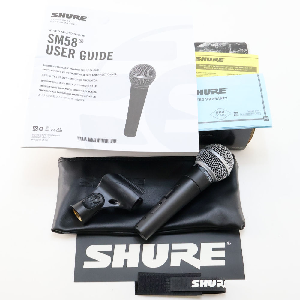 【中古】 マイク ダイナミックマイク SHURE SM58SE スイッチ付き シュアー 58 ゴッパ シュア 付属品