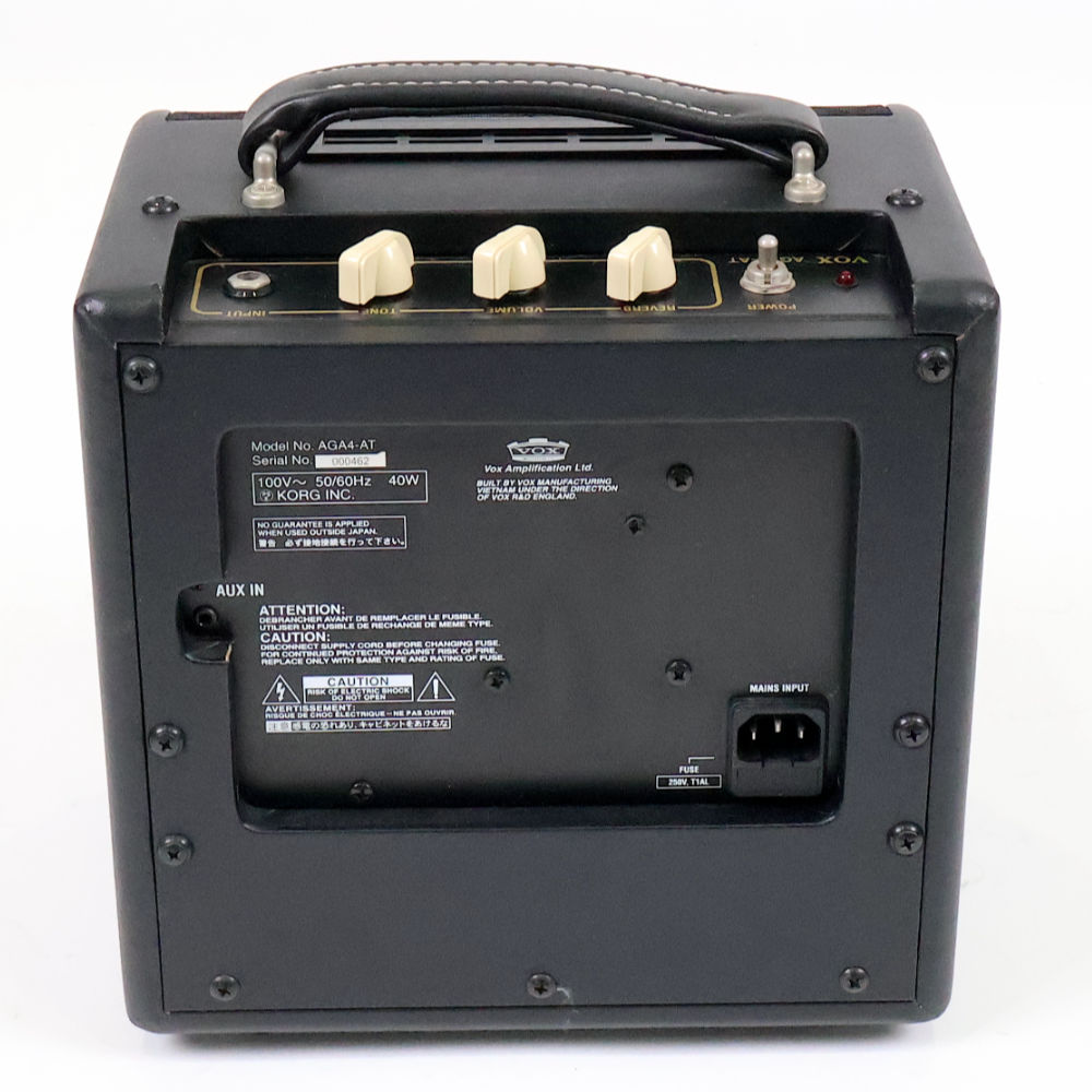 【中古】 アコースティックギターアンプ VOX AGA4-AT 裏面