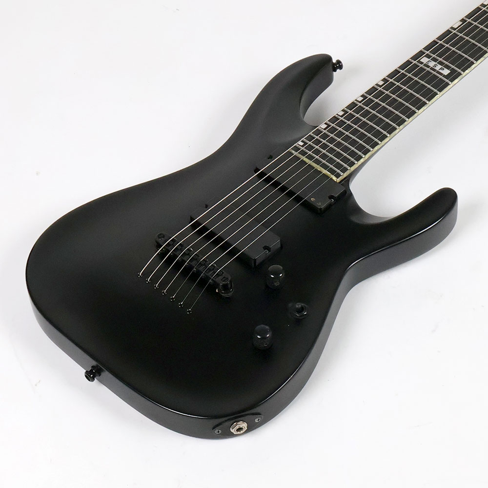 【中古】 エレキギター ESP E-II Horizon NT-7B Black Satin 27インチバリトン 7弦ギター スルーネック構造 EMGピックアップ搭載 ホライゾン ボディ
