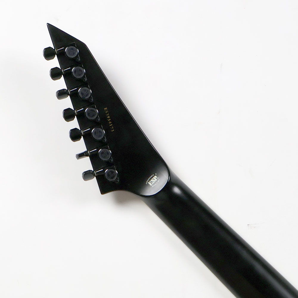 【中古】 エレキギター ESP E-II Horizon NT-7B Black Satin 27インチバリトン 7弦ギター スルーネック構造 EMGピックアップ搭載 ホライゾン ヘッド