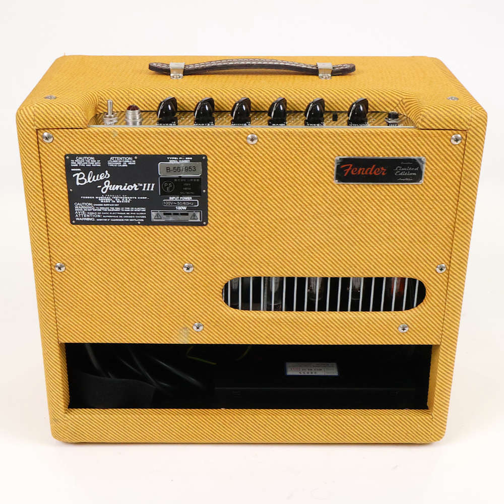 【中古】 ギターアンプ コンボ Fender Blues Junior III Tweed Limited Edition 真空管アンプ フェンダー ブルースジュニア ツイード 背面