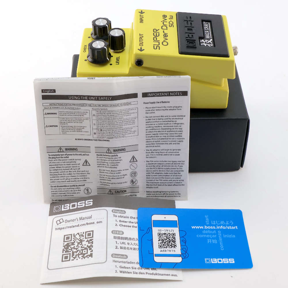 【中古】 エフェクター BOSS SD-1W SUPER OVER DRIVE WAZA CRAFTシリーズ オーバードライブ 技 付属品