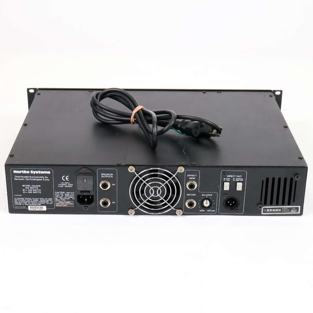 【中古】 HARTKE ハートキー HA3500 ベースアンプヘッド 背面