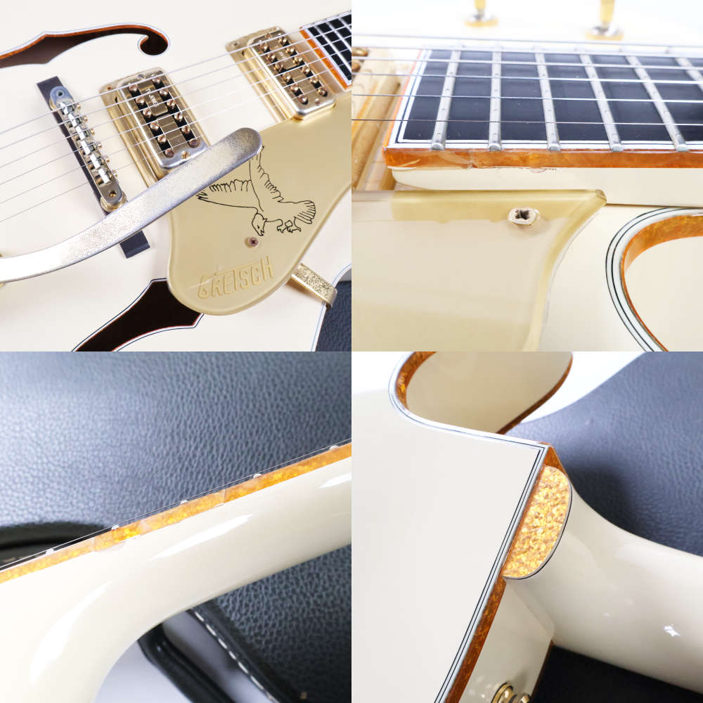 【中古】 エレキギター Gretsch G6136T-LTV White Falcon 2014年製 日本製 グレッチ ホワイトファルコン 傷