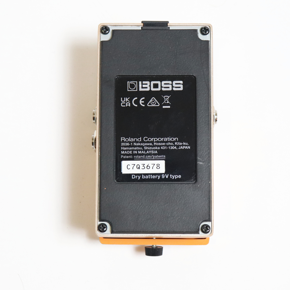 【中古】 ターボディストーション エフェクター BOSS DS-2 Turbo Distortion ギターエフェクター 裏面