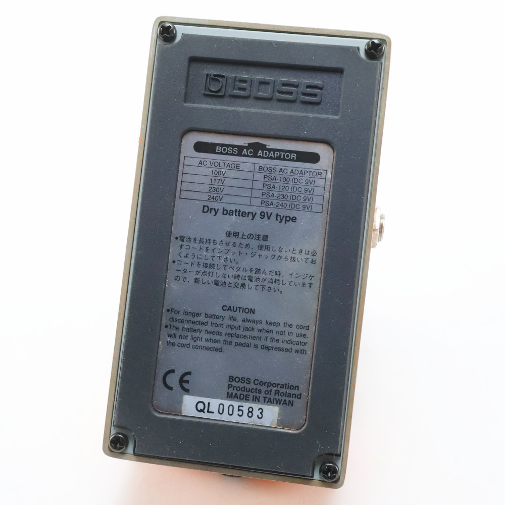 【中古】ディストーション エフェクター BOSS DS-1 Distortion ギターエフェクター 本体画像 裏