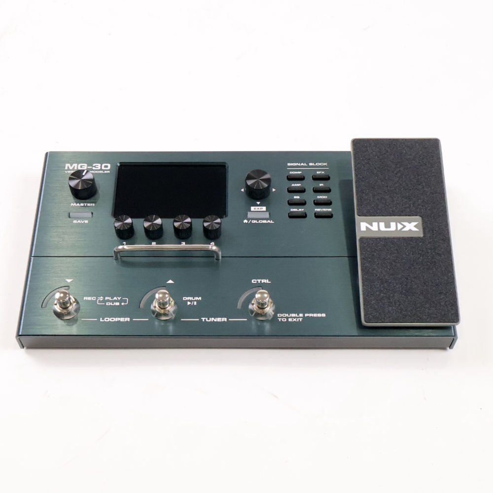 【中古】 マルチエフェクター ニューエックス NUX MG-30 マルチエフェクター 正面