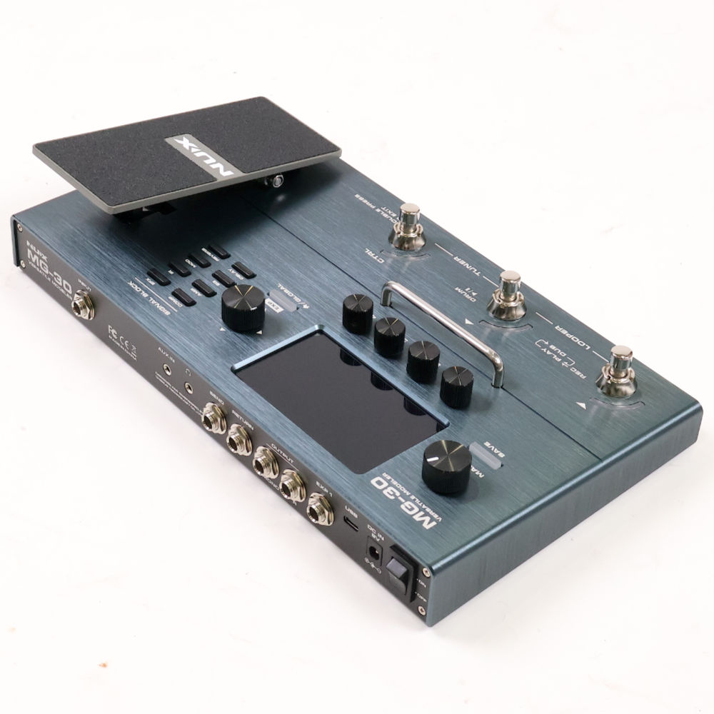 【中古】 マルチエフェクター ニューエックス NUX MG-30 マルチエフェクター 左サイド