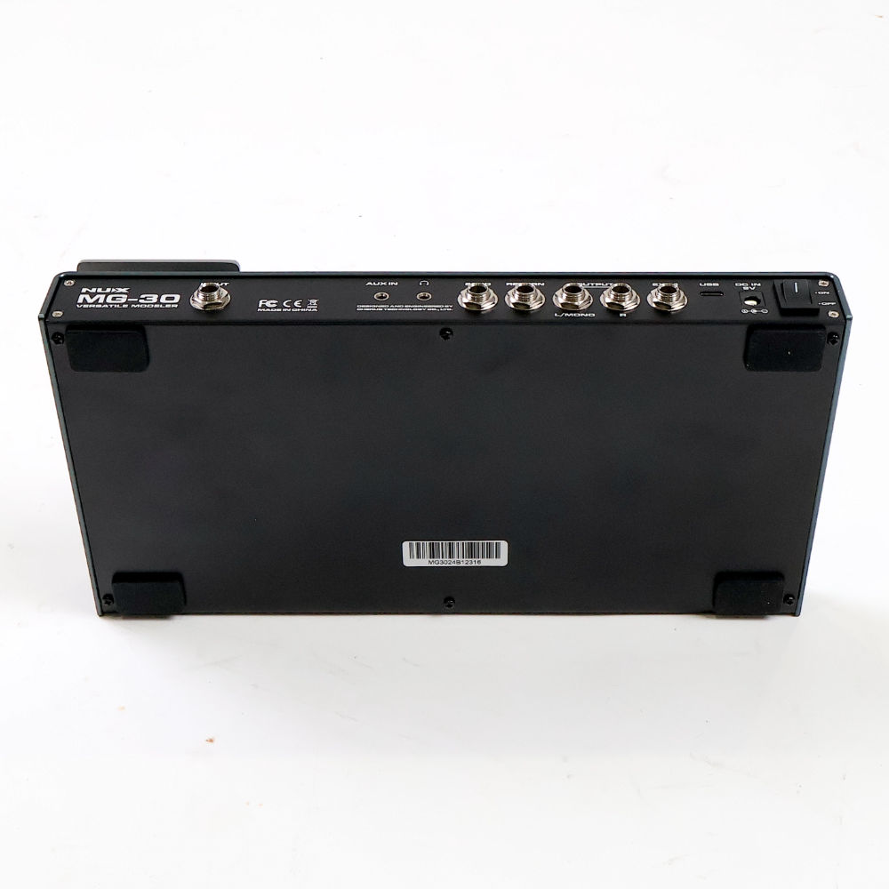 【中古】 マルチエフェクター ニューエックス NUX MG-30 マルチエフェクター 背面