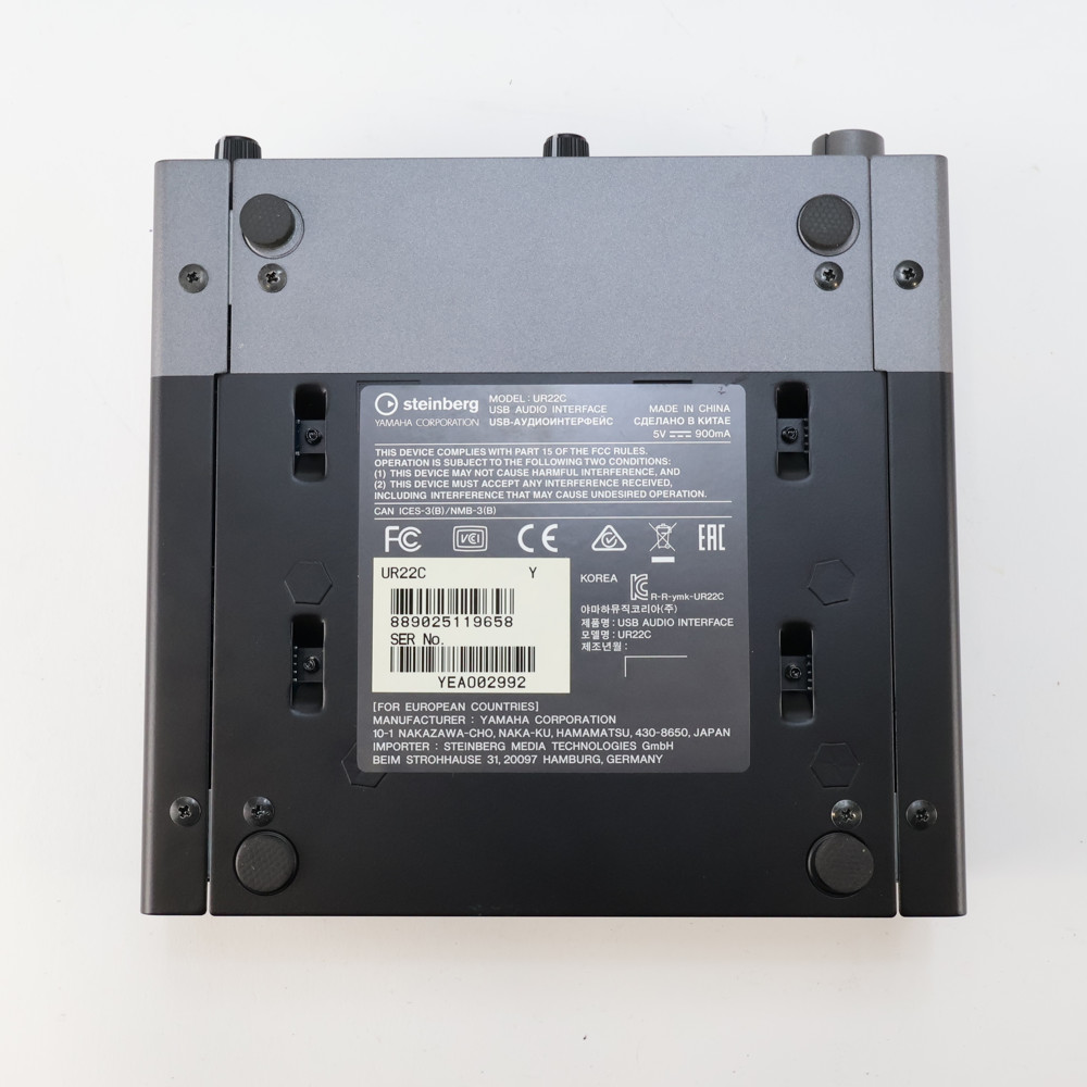 【中古】 オーディオインターフェイス Steinberg UR22C スタインバーグ USBオーディオインターフェース 詳細画像