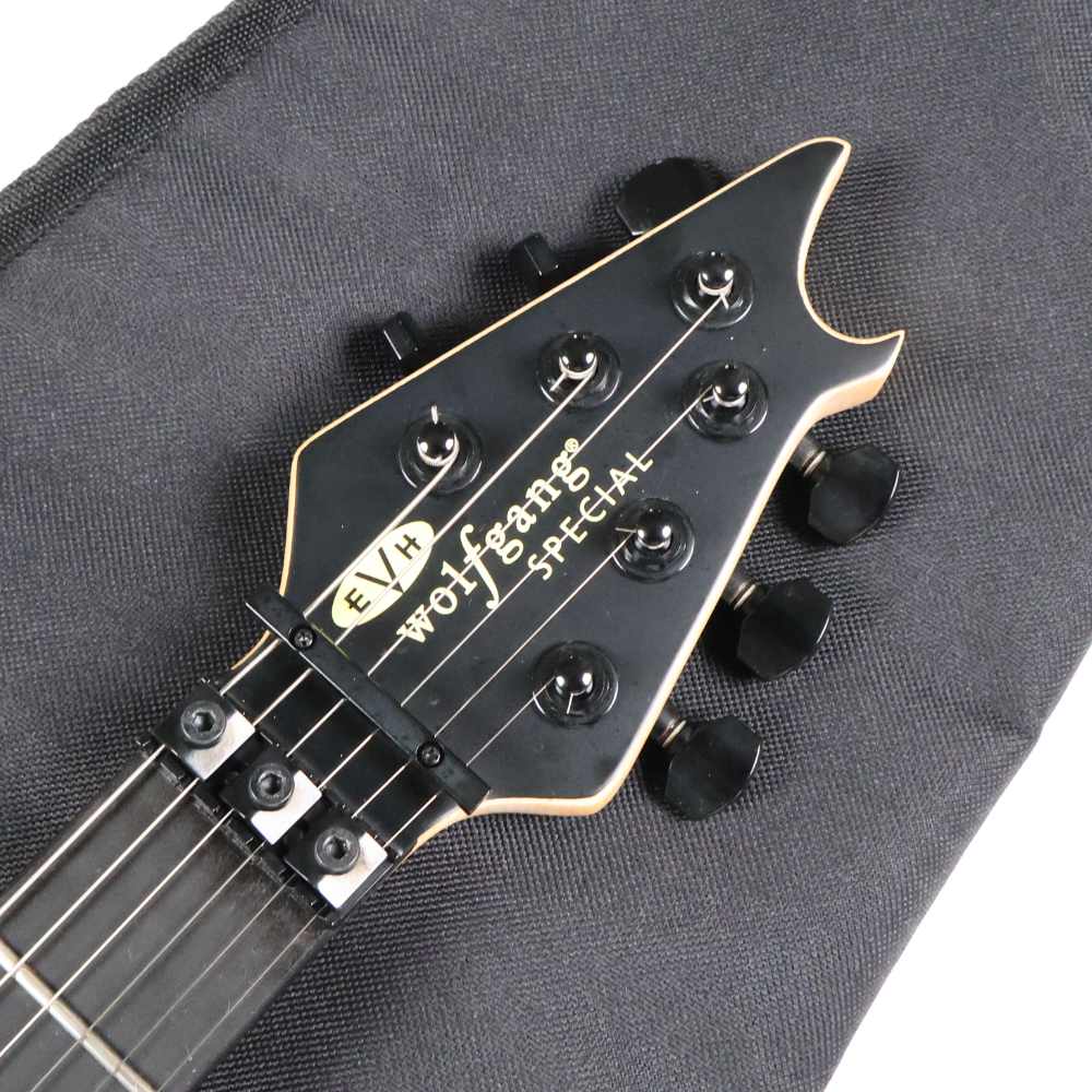 【中古】 エレキギター EVH Wolfgang Special Ebony Fingerboard Stealth Black 2022年製 ウルフギャングスペシャル Eddie Van Halen エボニー指板 ステルスブラック ヘッド画像