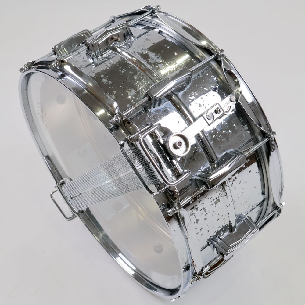 【中古】 スネアドラム ラディック Ludwig LM411 Supersensitive 14×6.5 スネアドラム ストレイナー