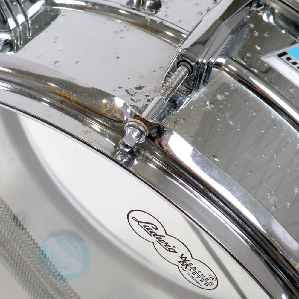 【中古】 スネアドラム ラディック Ludwig LM411 Supersensitive 14×6.5 スネアドラム 錆