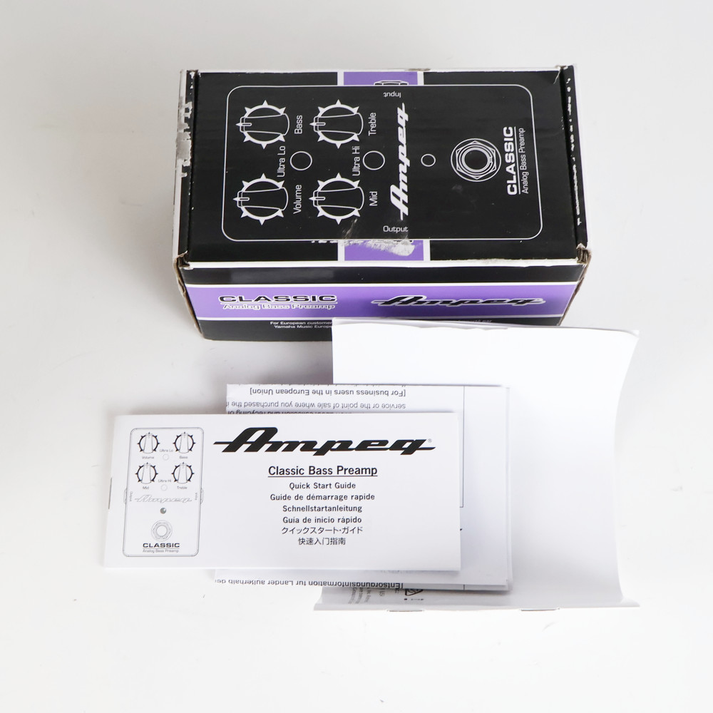 【中古】 Ampeg Classic Analog Bass Preamp ベース用プリアンプ 付属品
