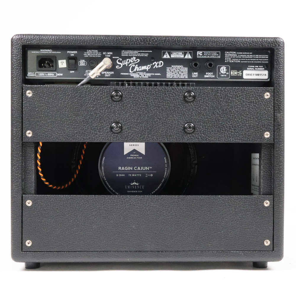 【中古】 ギターアンプ Fender Super Champ XD 真空管アンプ フェンダー スーパーチャンプ 本体画像 裏