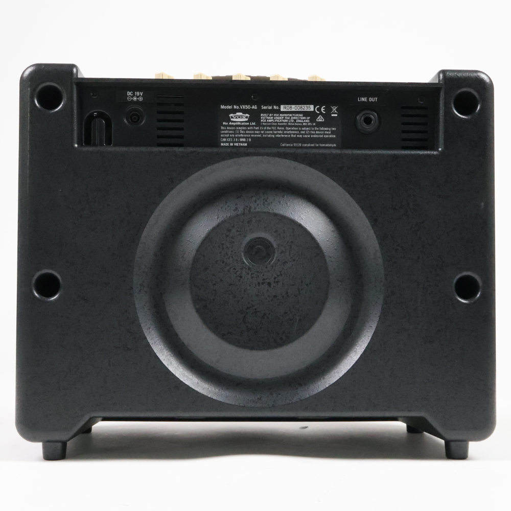 【中古】 VOX VX50-AG 小型アコースティックギターアンプ 本体画像 裏 