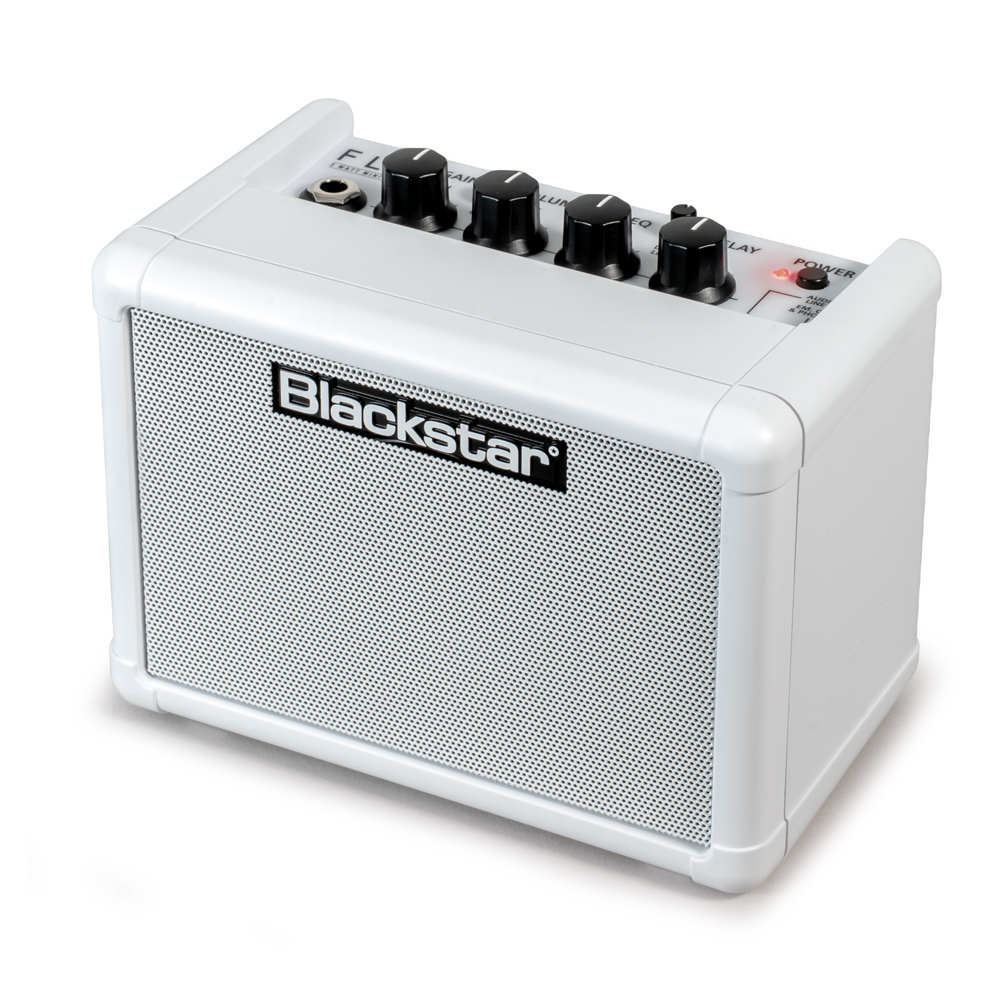 BLACKSTAR ブラックスター FLY 3 MONOCHROME フライ3 モノクローム ホワイト 小型ギターアンプ 右斜めアングル画像
