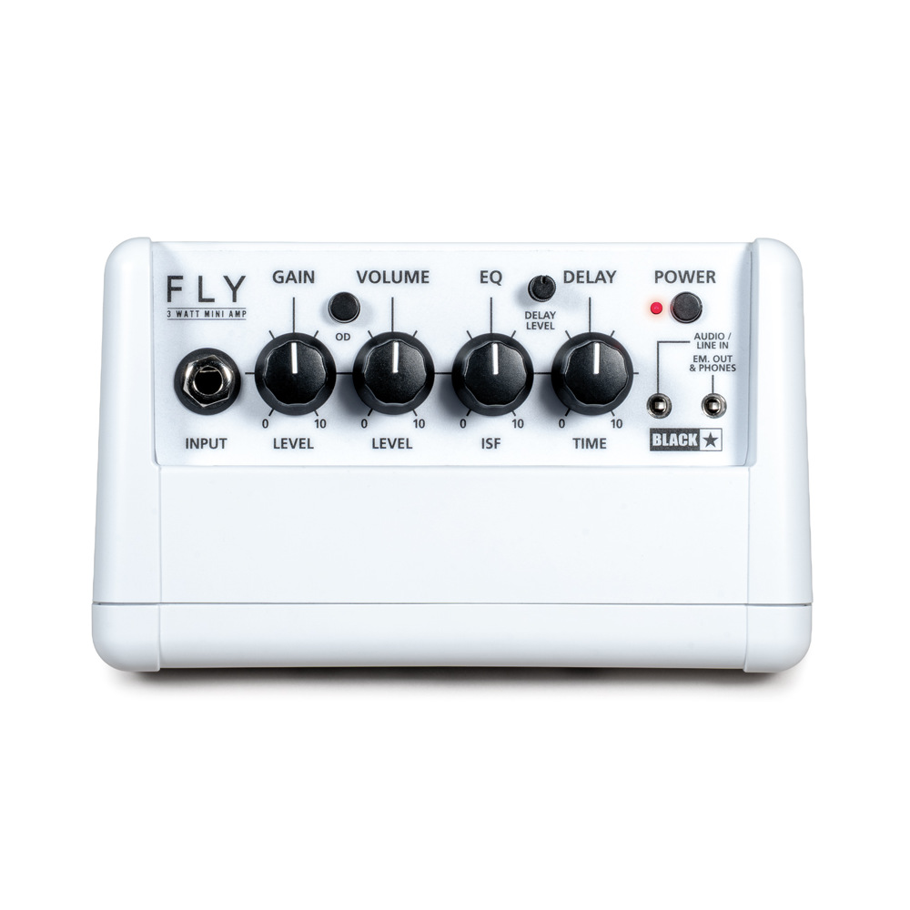 BLACKSTAR ブラックスター FLY 3 MONOCHROME フライ3 モノクローム ホワイト 小型ギターアンプ トップ画像