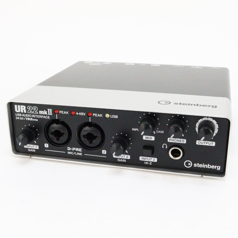 【中古】 オーディオインターフェイス Steinberg UR22mkII スタインバーグ USBオーディオインターフェース UR22 mk2 本体画像