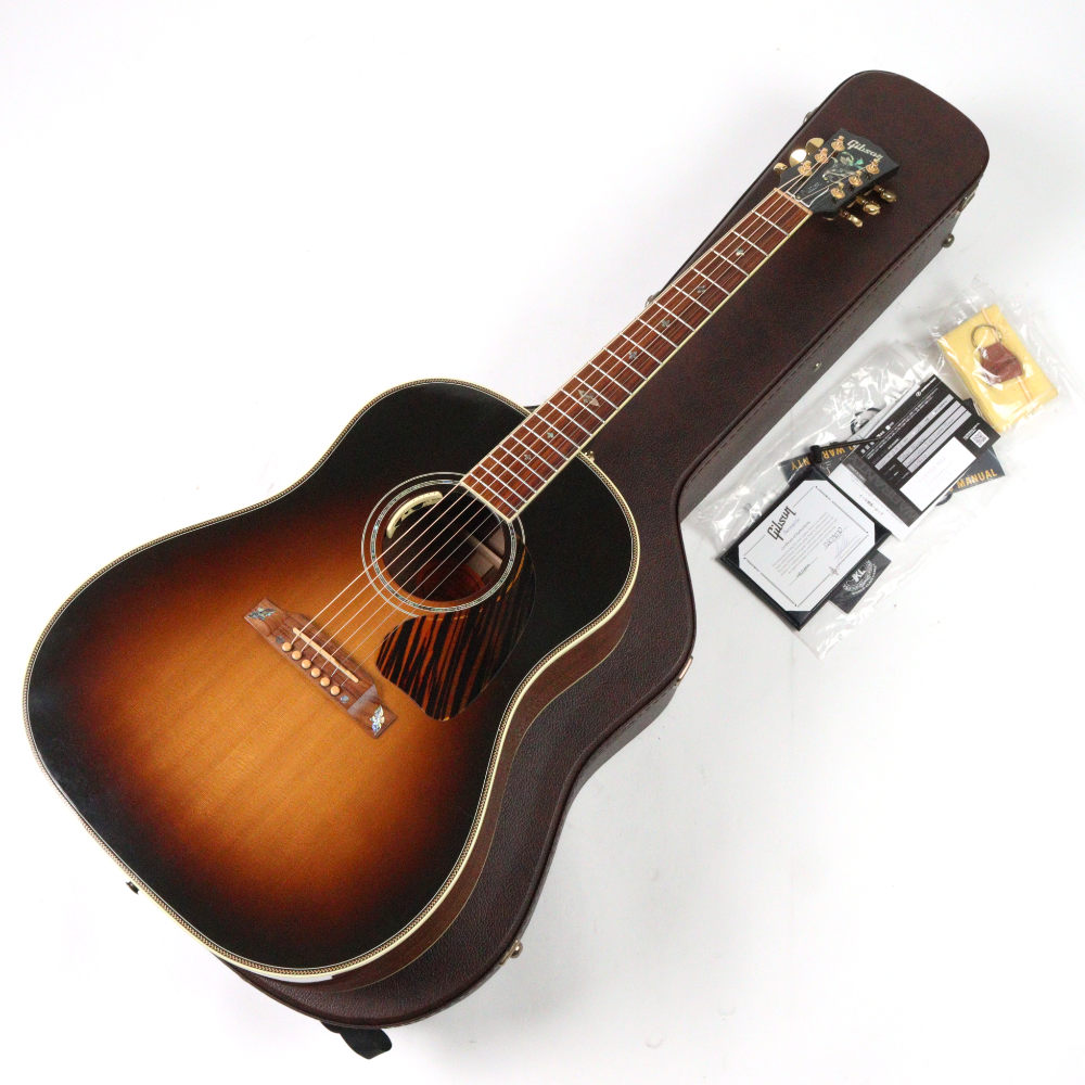 【中古】 アコースティックギター Gibson Custom Shop J-45 Custom Limited Edition Flower Inlay Vintage Sunburst 2019年製 ローズウッドバック＆サイド フラワーインレイ L.R.Baggs ANTHEMピックアップ搭載
