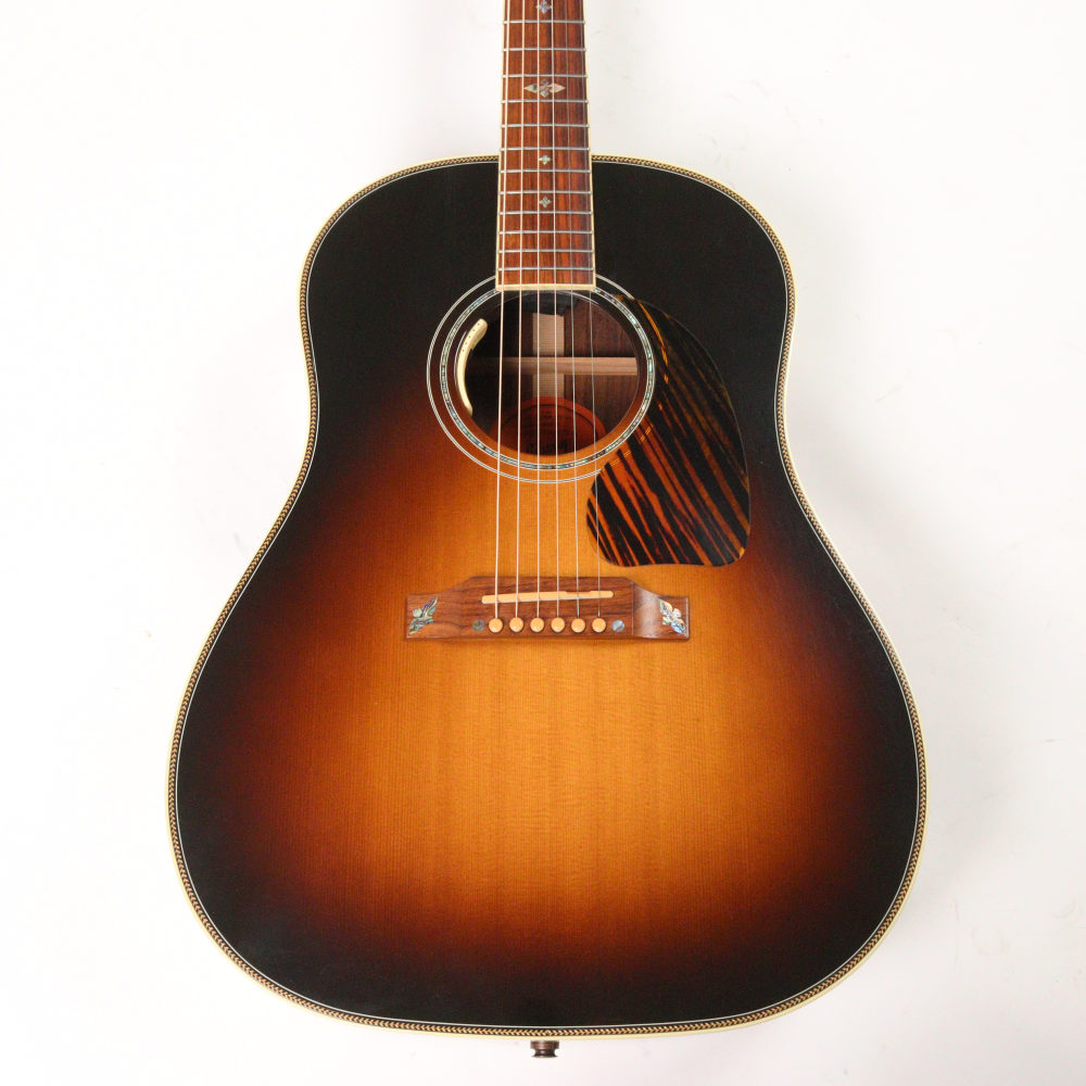 【中古】 アコースティックギター Gibson Custom Shop J-45 Custom Limited Edition Flower Inlay Vintage Sunburst 2019年製 ローズウッドバック＆サイド フラワーインレイ L.R.Baggs ANTHEMピックアップ搭載 詳細画像