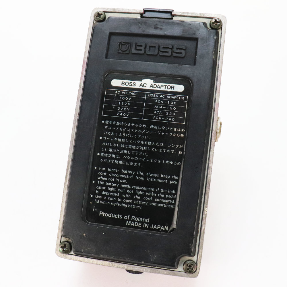 【中古】 フランジャー BOSS BF-2 Flanger Made in Japan Black Label ボス ギターエフェクター 本体画像 裏 