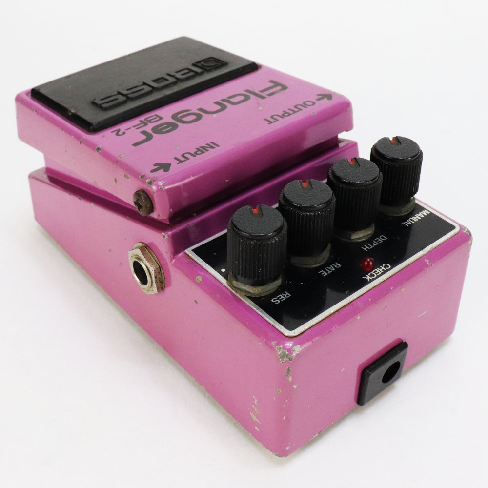 【中古】 フランジャー BOSS BF-2 Flanger Made in Japan Black Label ボス ギターエフェクター 本体画像 斜め2