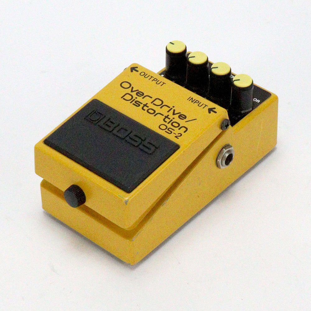 【中古】オーバードライブ ディストーション エフェクター BOSS OS-2 OverDrive Distortion ギターエフェクター 背面