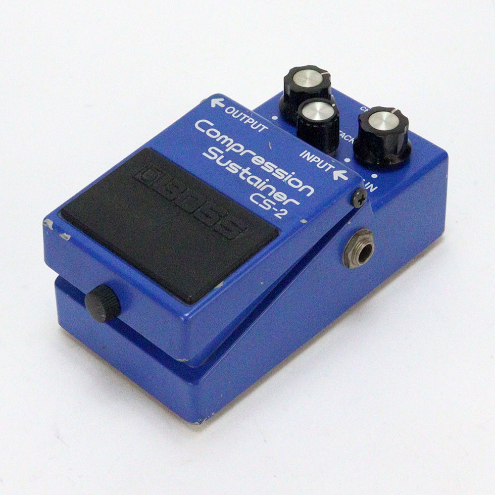 【中古】コンプレッサー エフェクター BOSS CS-2 Compression Sustainer Made in Japan ギターエフェクター 全体