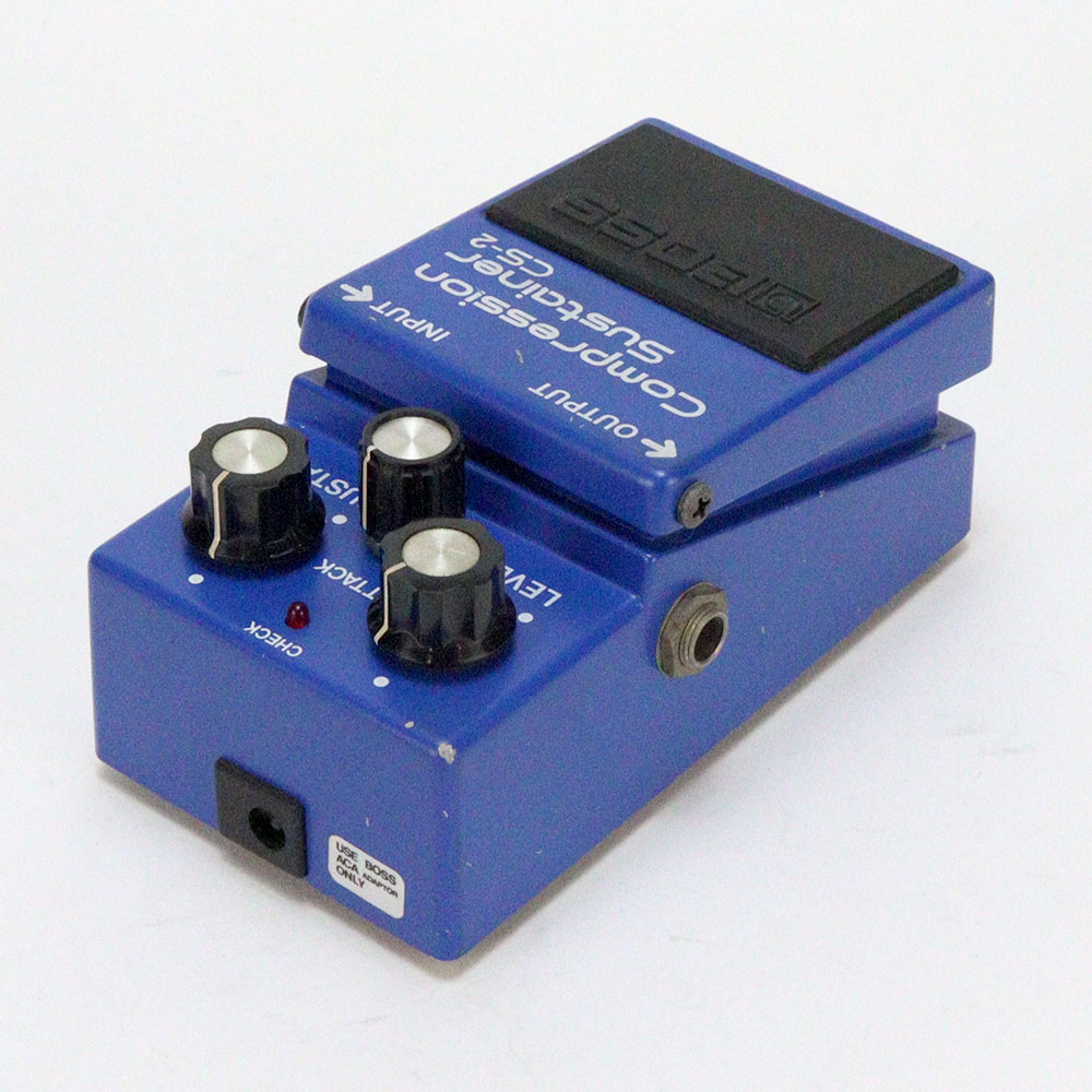【中古】コンプレッサー エフェクター BOSS CS-2 Compression Sustainer Made in Japan ギターエフェクター 全体