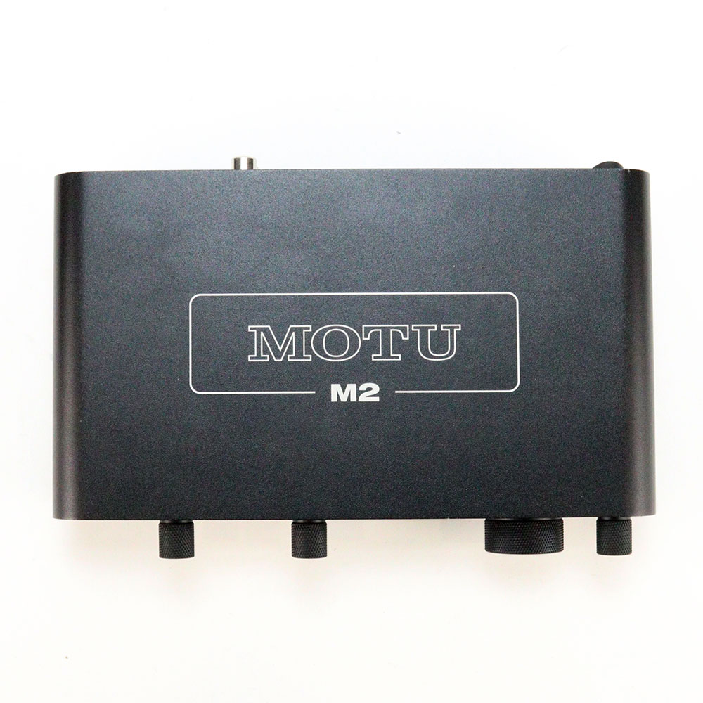 【中古】 MOTU M2 2in 2out オーディオインターフェイス 上面