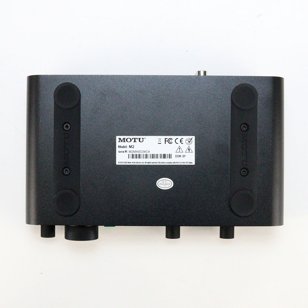 【中古】 MOTU M2 2in 2out オーディオインターフェイス 裏面